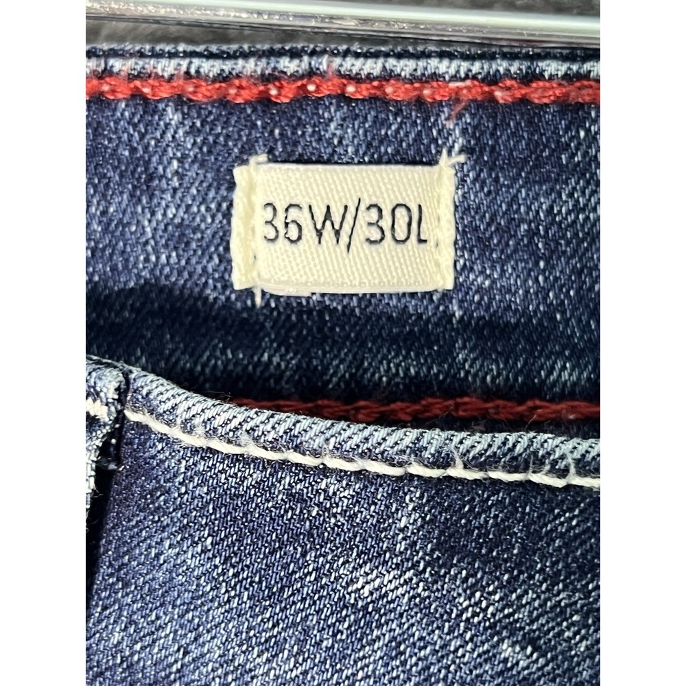 Artful Rebel Mens Slim Straight Leg Jeans Medium Wash Blue Denim 36W 30L NEW - Picture 6 of 16